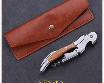 Personalized Rosewood Corkscrew, Wine & Beer Opener, Custom Engraved, Durable Stainless Steel, Gift for Wine Lovers, Housewarming