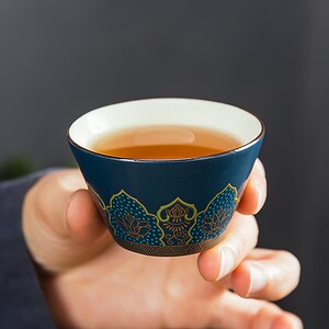 Kundenspezifisches orientalisches traditionelles ästhetisches Teeset, personalisiertes Leder-Aufbewahrungs-Teeset, Reise-Teeset mit Ledertasche Bild 5
