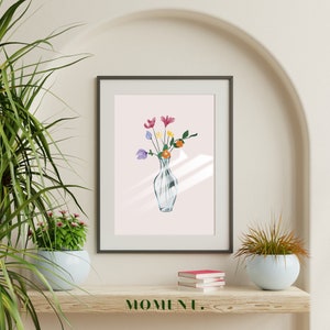 Flower Bouquet| Digital Print - Instant Download Botanical Wall Art & Printable Floral Decor for Home and Office