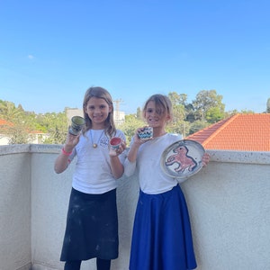 Ceramic cups, plates, bowls, and other special items from Israel!