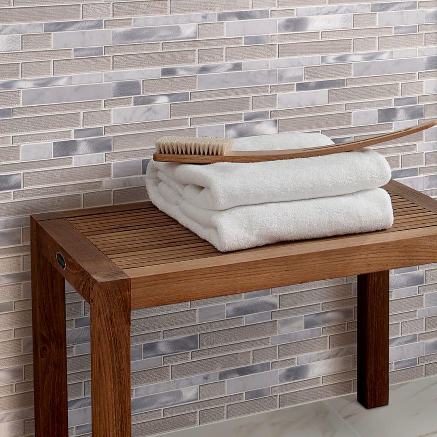 Softie Interlocking Pattern 4mm Glass Stone Metal Blend Mosaic Tile - Etsy