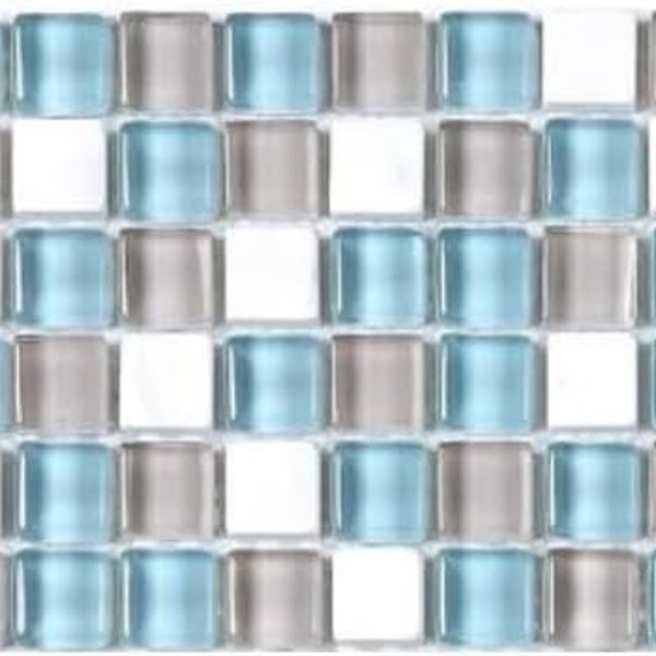 TGMD-SF 4x12 Sky Blue Gray White Lineup Border Glass Stone Pool Bathroom Tile (1)