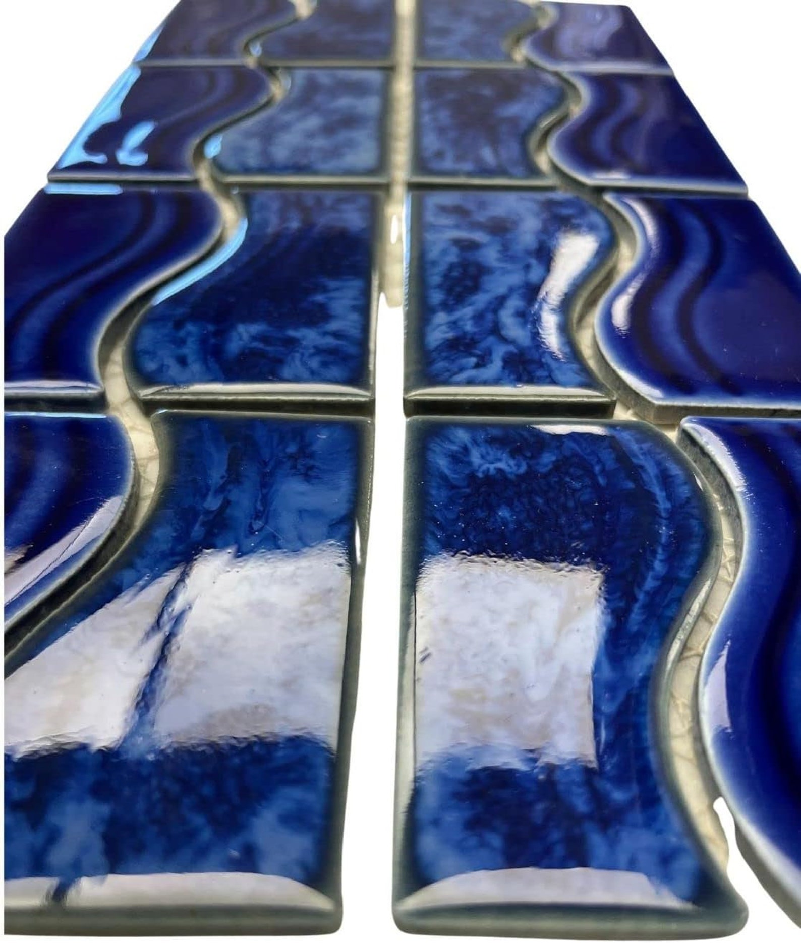 Tenedos Dolphin Royal Cobalt Blue Porcelain Lineup Border Pool Wall Tenedos Dolphin Royal Cobalt Blue Porcelain Lineup Border Pool Wall