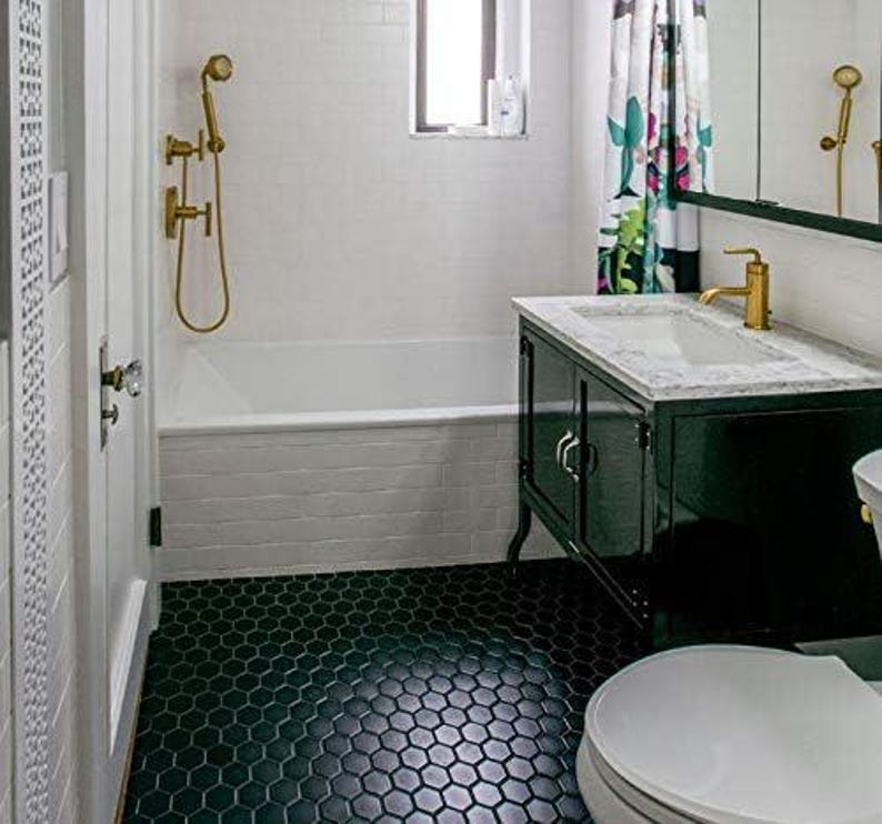 2x2 Hexagon 2 Inch Matte Porcelain Mosaic Floor Wall Tile - Etsy
