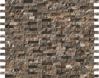 Emperador Splitface Interlocking Wall Tile