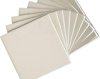 4 in Ceramic Tile 4.25 inch Gloss (Shinny) 4 1/4" Box of 10 Piece for Bathroom Wall and Kitchen Backsplash