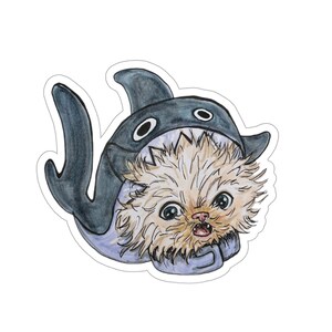 Halloween Wisp - Shark Kiss-Cut Stickers