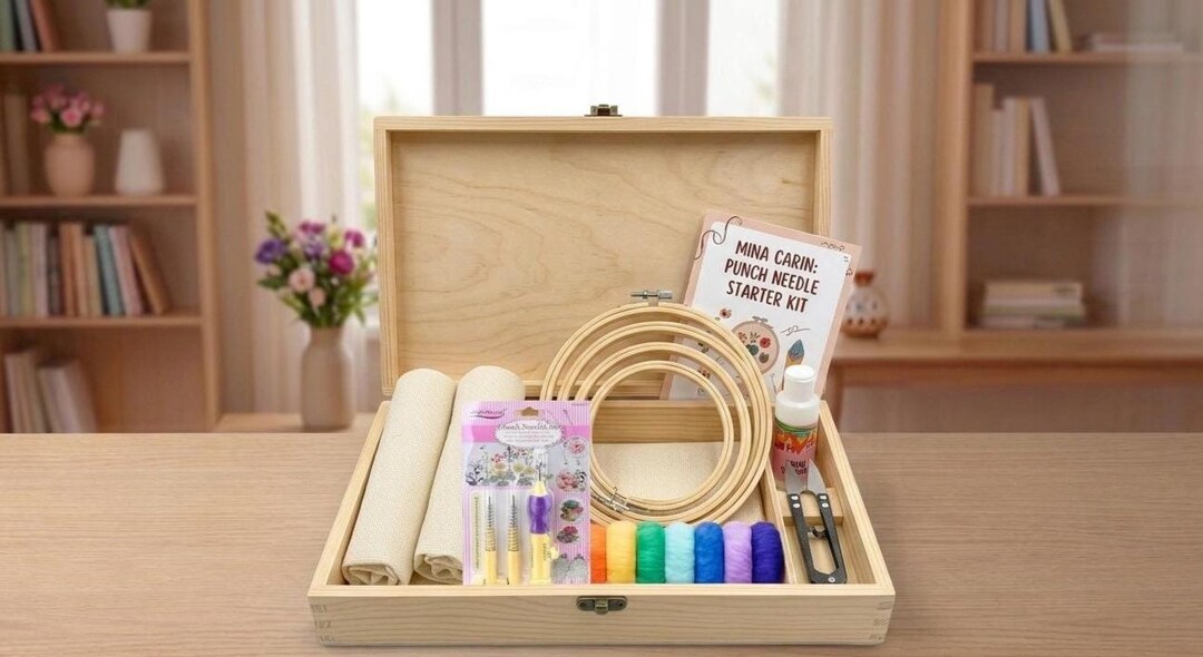 Complete Punch Needle Kit | DIY Coaster Set With Yarn - Etsy