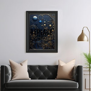 Baltic Sea - Polish Regional Folk Art Inspired Neo-concrete Wall Art Piece