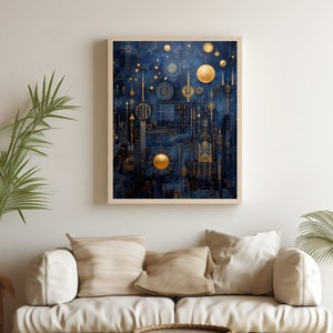 Distant Poland Dreams - Polish Regional Folk Art Inspired Neo-concrete Wall Art Piece