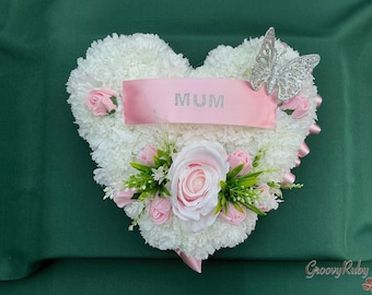 Sweetheart Tribute, Artificial Flowers, Floral Tributes, Lasting Memorial, Decoration, Funeral, Grave, Named Personalised, Colour Choice