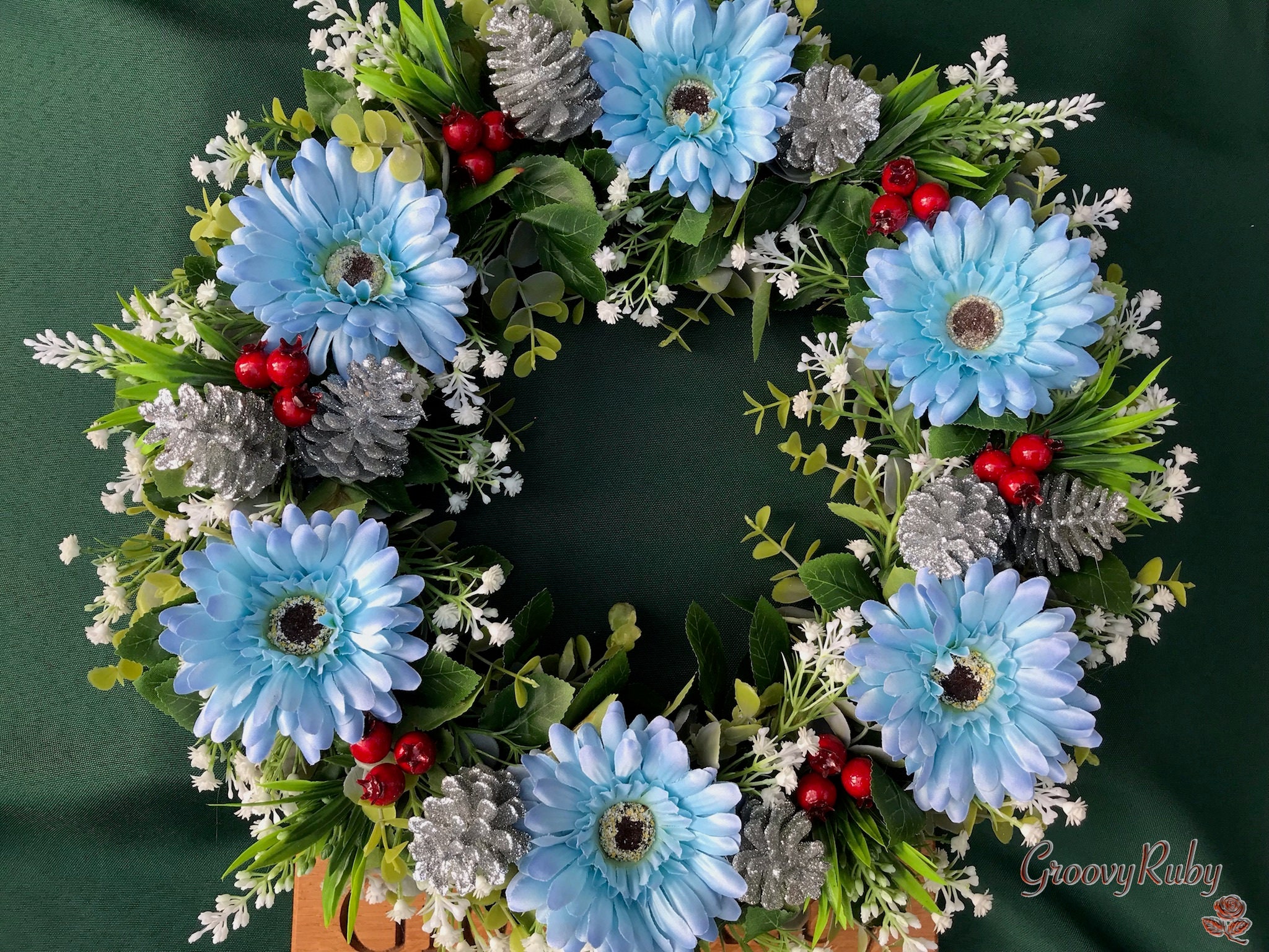 Winter's Tale Wreath Artificial Christmas Wreath Grave Etsy