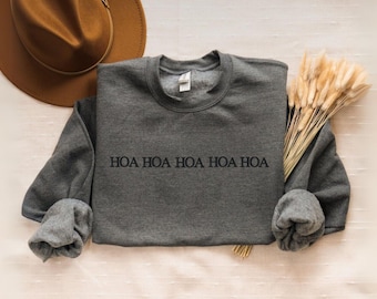 Sweat brodé Hoa Hoa, col rond brodé, pull Hoa Hoa Hoa Season