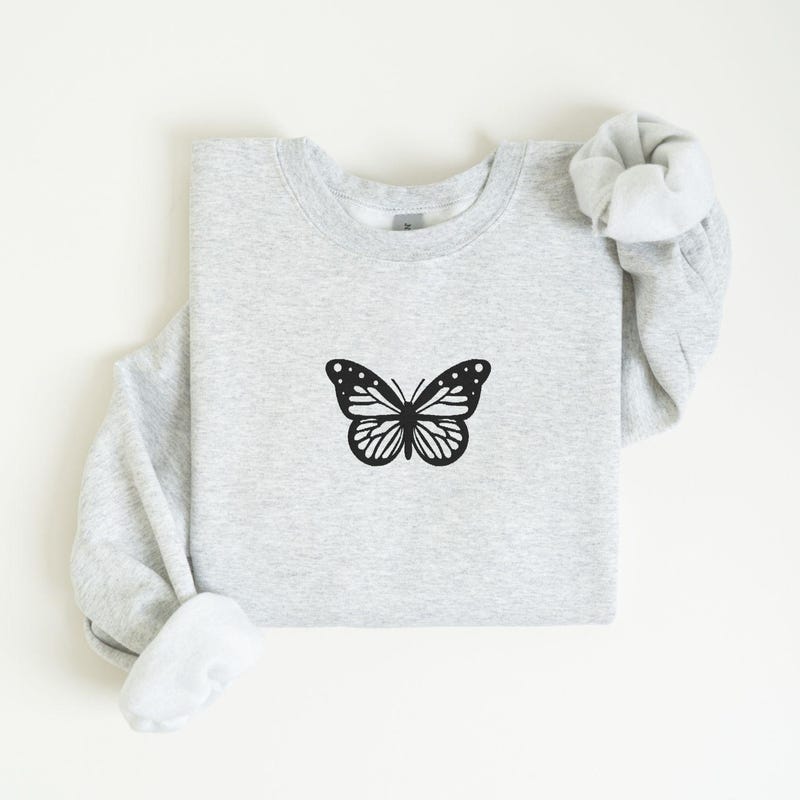 Butterfly Floral Print Men's Sweatshirt