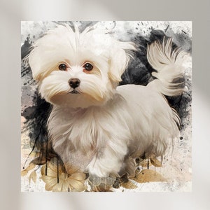 Dog painting from photo/ Pet watercolor painting/Personalised Painting From Photo/Digital Watercolor art/ Pet memorial gift