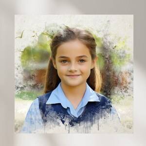Watercolor Painting from Photo/Portrait From Picture/Personalised Painting From Photo/Digital Watercolor/Watercolor Portrait Art
