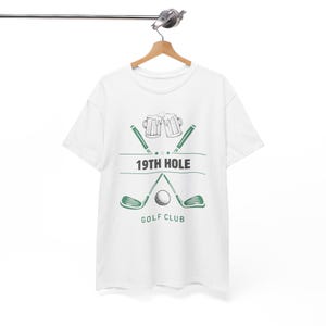 Golf Club 19th Hole Unisex Tee, Perfect for Golf Lovers, Casual Wear, Father&#39;s Day Gift, Relaxed Fit Shirt, Sports Apparel