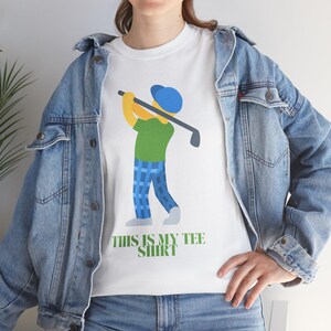 Golf Lover&#39;s Unisex Heavy Cotton Tee, Funny Golfing Shirt, Gift for Golf Enthusiasts, Casual Wear, Tournament Apparel