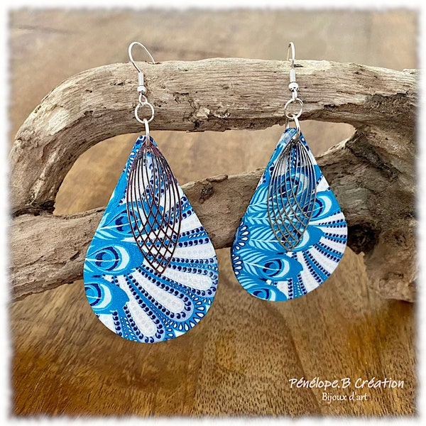 Boucles d'oreilles Azur - Bijoux d'art