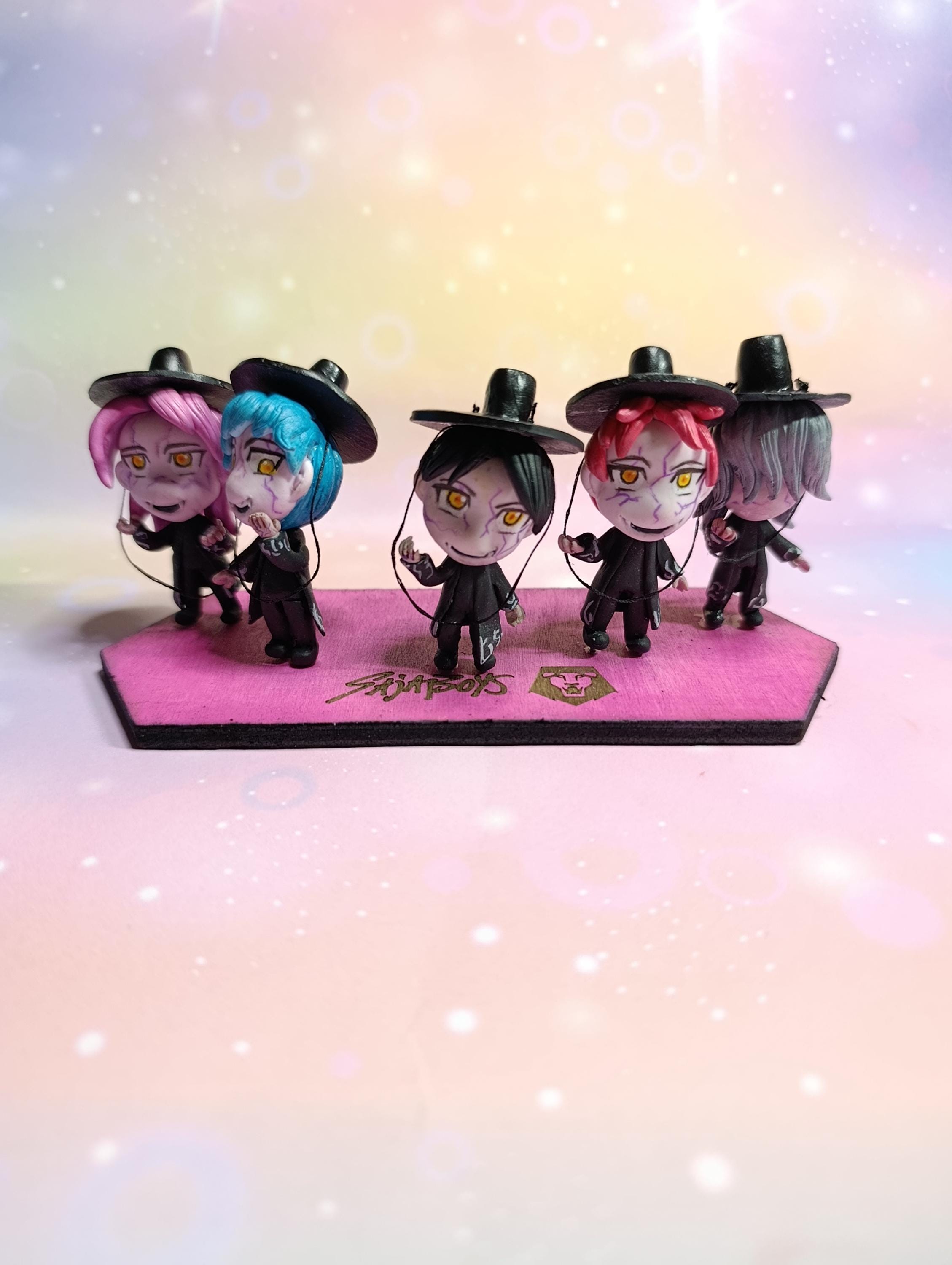 Kpop Demon Hunters Handmade Demon Saja Boys -clay- - Etsy