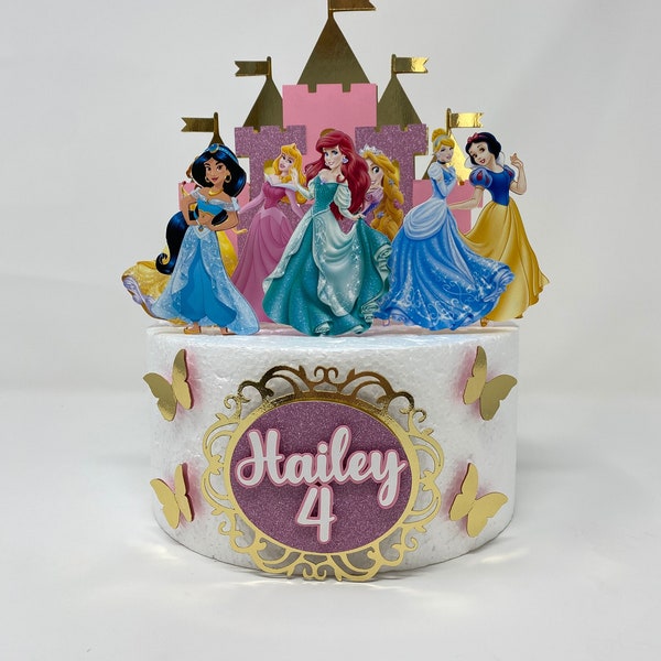 Disney Princess cake topper - Princess Party - Princess Birthday - Party