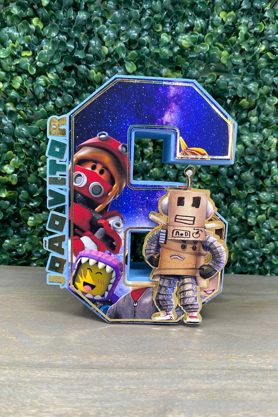 3D Roblox Letters or Numbers - 3D Roblox Number Birthday - Etsy