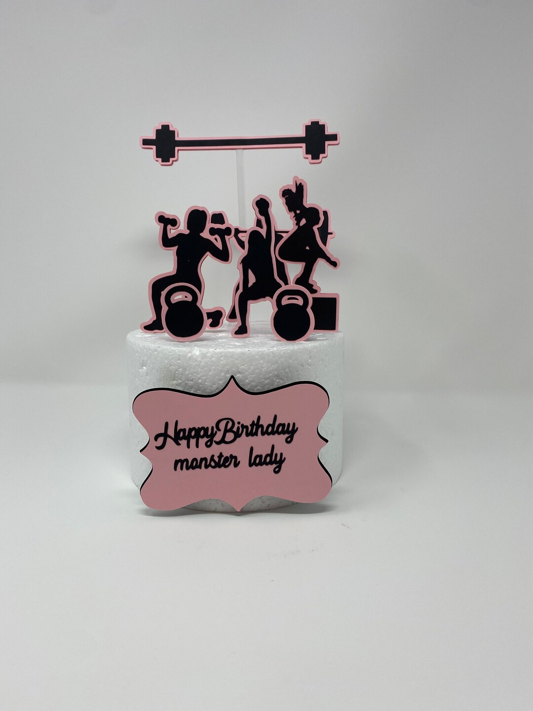 Gym Cake Topper Weight Training Cake Topper Trainer Cake - Etsy