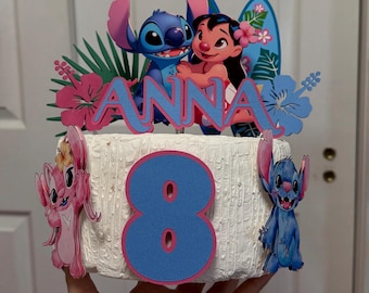 Lilo en Stitch verjaardagstaarttopper: feestdecoraties