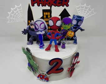 Spidey and Friends Cake Topper