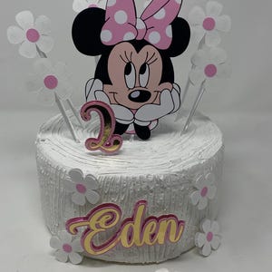 Minnie Mouse Cake Topper - Minnie Mouse Birthday Girl - Minnie Mouse Party