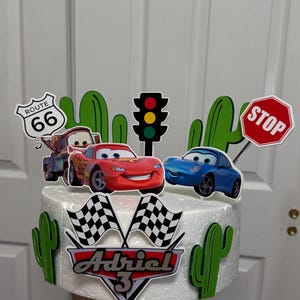 Cars Cake Topper - Lightning Mcqueen Cake Topper