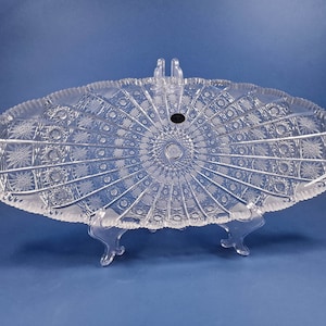 Lead crystal fish platter