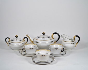 Beautiful Antique Porcelain Tea Set , 19th Century