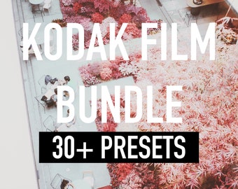 30+ Kodak Film Look Lightroom Presets BUNDLE  for Desktop & Mobile for Influencers/Photographers [Kodak Aerochrome Infrared Included]
