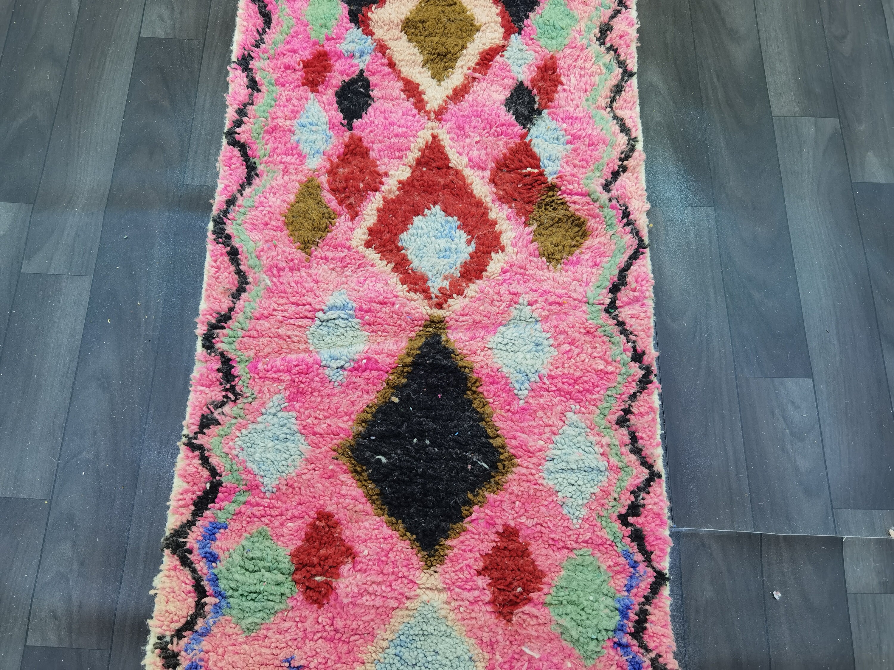 Moroccan Runner Rug Colorful Pink Carpet Runner for Party Etsy