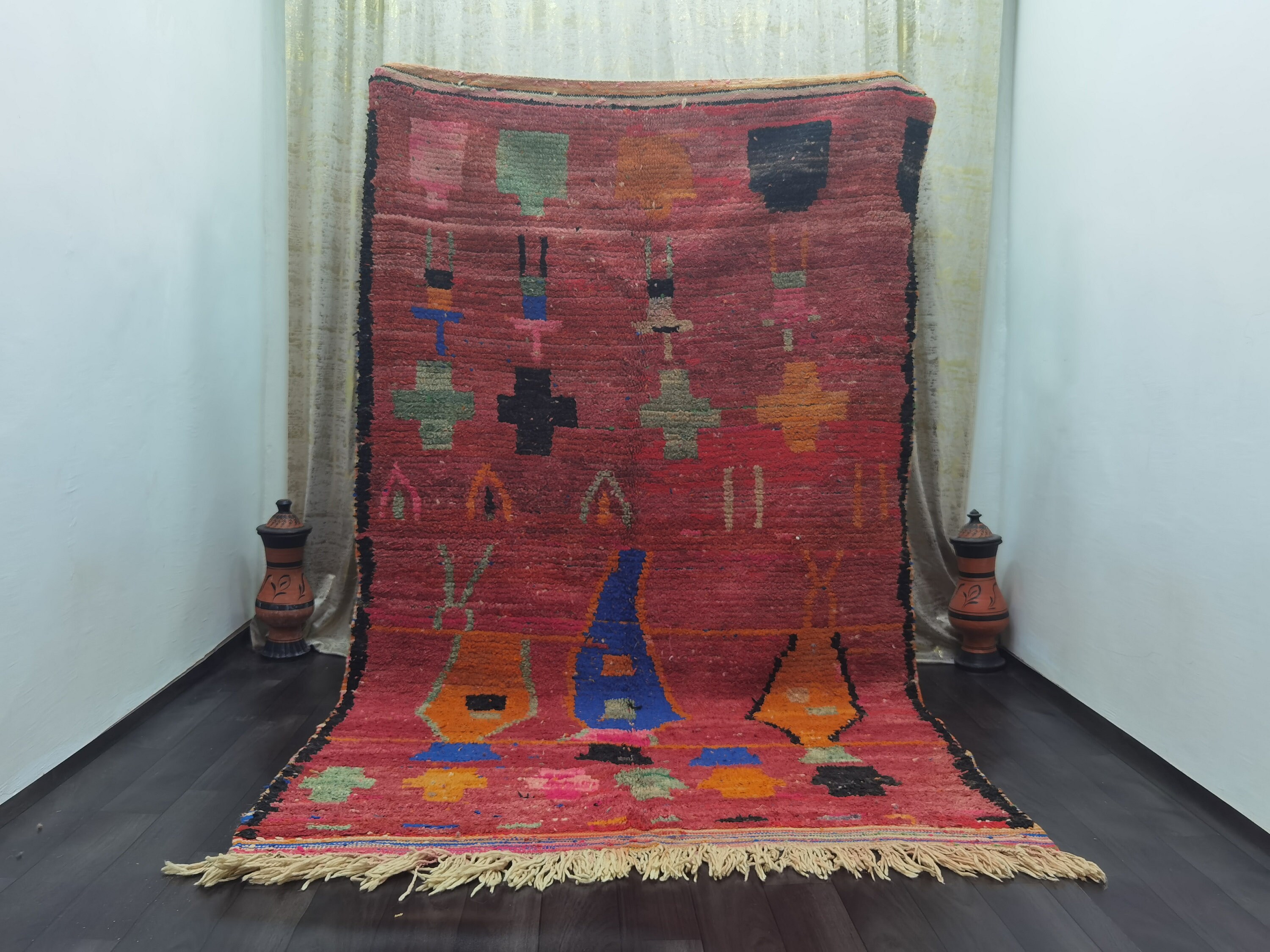 Berber Moroccan Rugs Authentic Moroccan Rug Red Berber Etsy