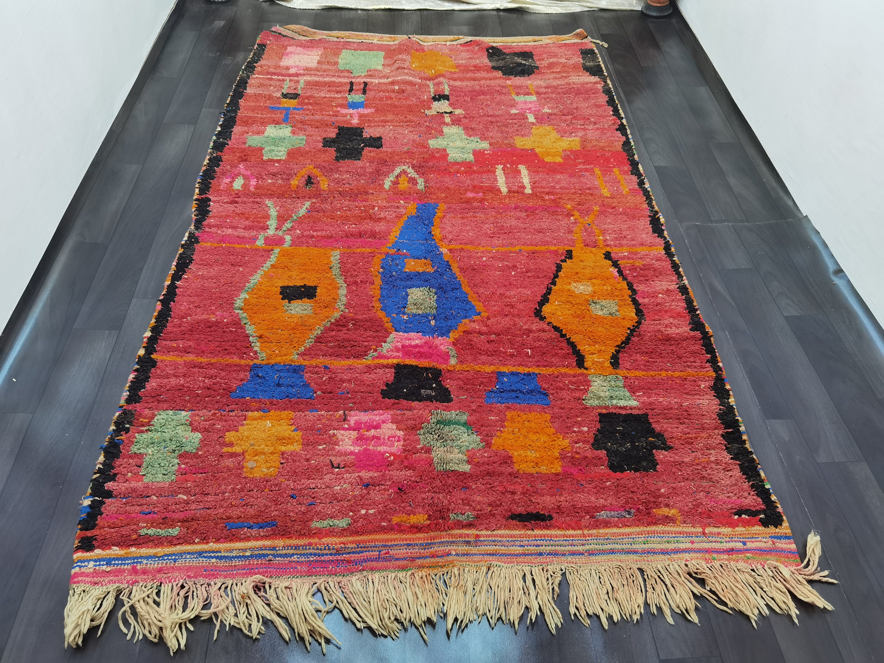 Berber Moroccan Rugs Authentic Moroccan Rug Red Berber Etsy