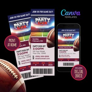 Superbowl Ticket Invite 2025 Etsy Superbowl Ticket Invite 2025 Etsy