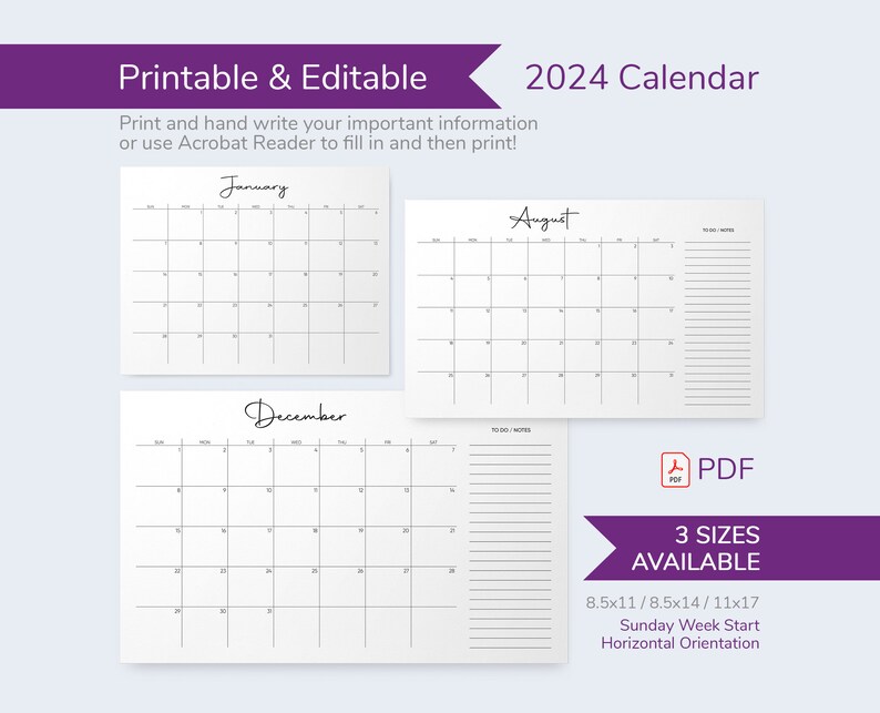 2024 Calendar Printable Calendar 2024 Printable Calendar Calendar
