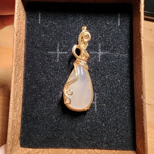 Wire Wrapped Rose Quartz Pendant no.2