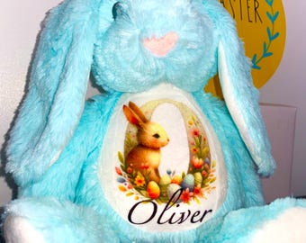 personalised Easter bunny Personalised Teddy | New Baby Gift | Gifts for Grandchildren | Baby Boy | Baby Girl | Bunny Rabbit | Cute