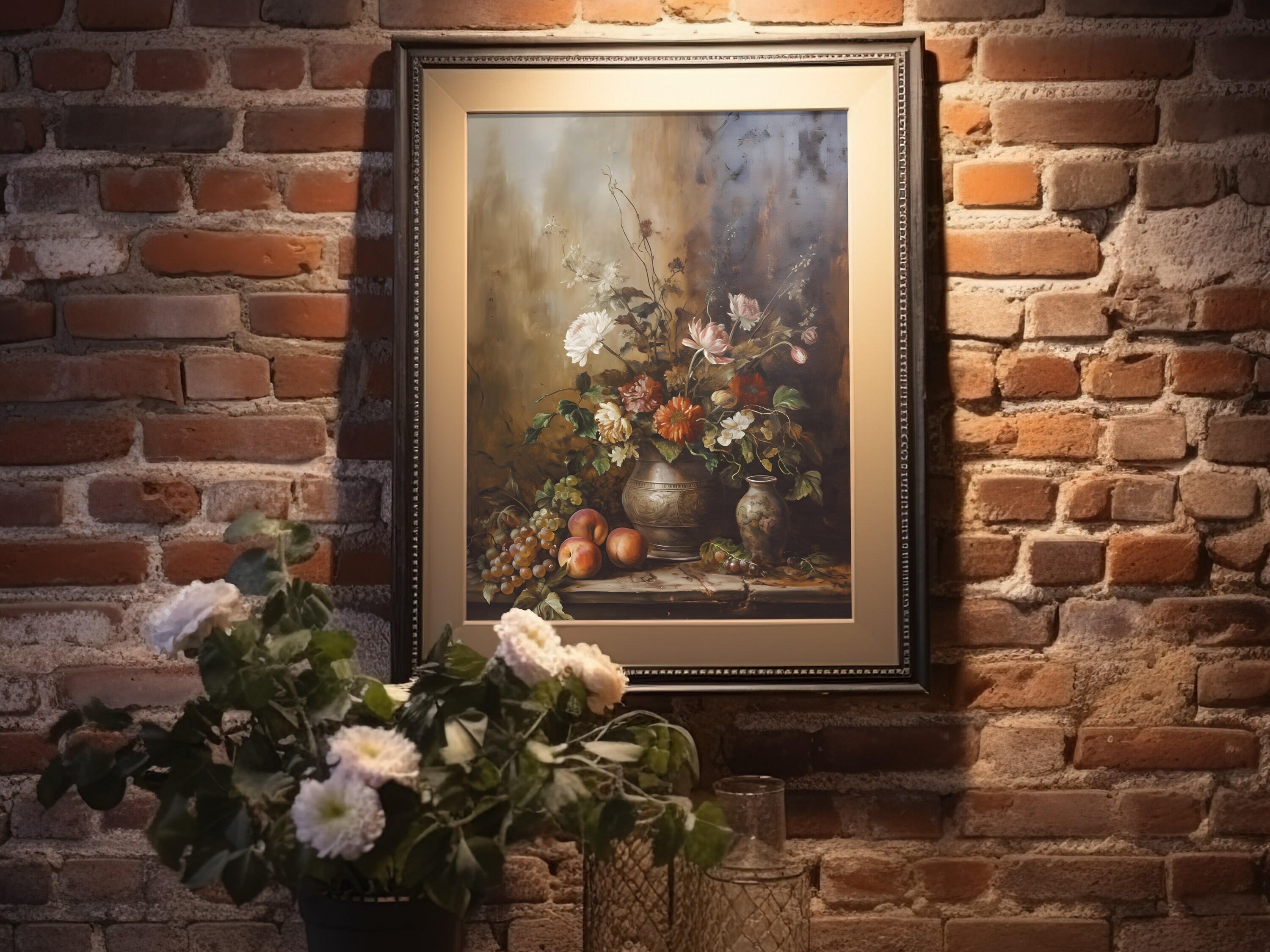 Printable Still Life Painting Vintage Farmhouse Wall Art - Etsy