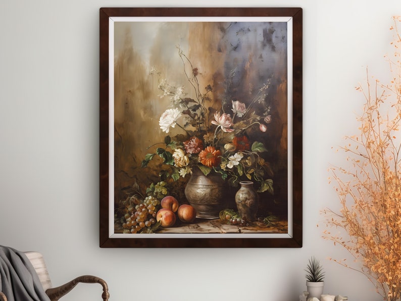 Printable Still Life Painting Vintage Farmhouse Wall Art - Etsy