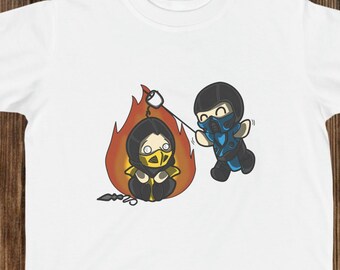 Sub Zero and Scopion from Mortal Kombat Kids' T-Shirt