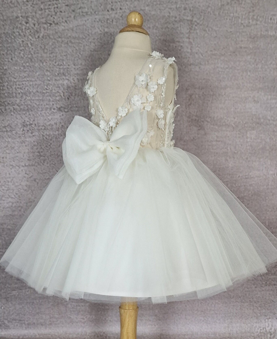 Baby Girl Floral Bow Detail Dress main image 0