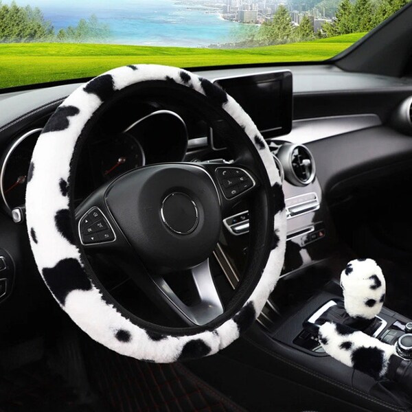 Cow Print Steering Wheel Cover Etsy