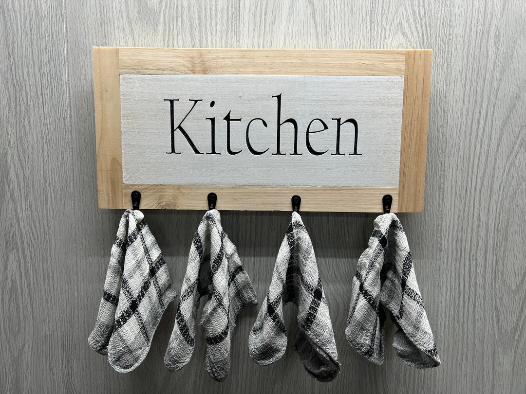 Kitchen Hanger/ Dish Towel Hanger/ Kitchen Sign Etsy Etsy