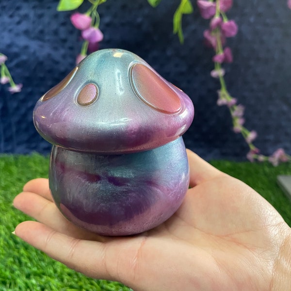 Mushroom Jar Resin Etsy