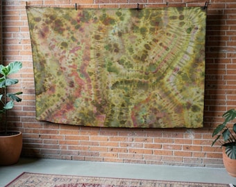Ice Dyed Tapestry Wall Hanging: 100% Cotton 59” x 84”