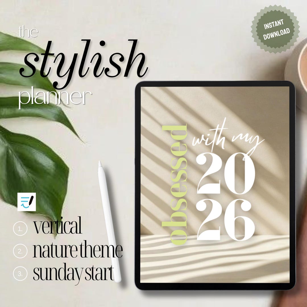 2026 Digital Planner, Goodnotes & Notability Compatible (pdfs) - Etsy